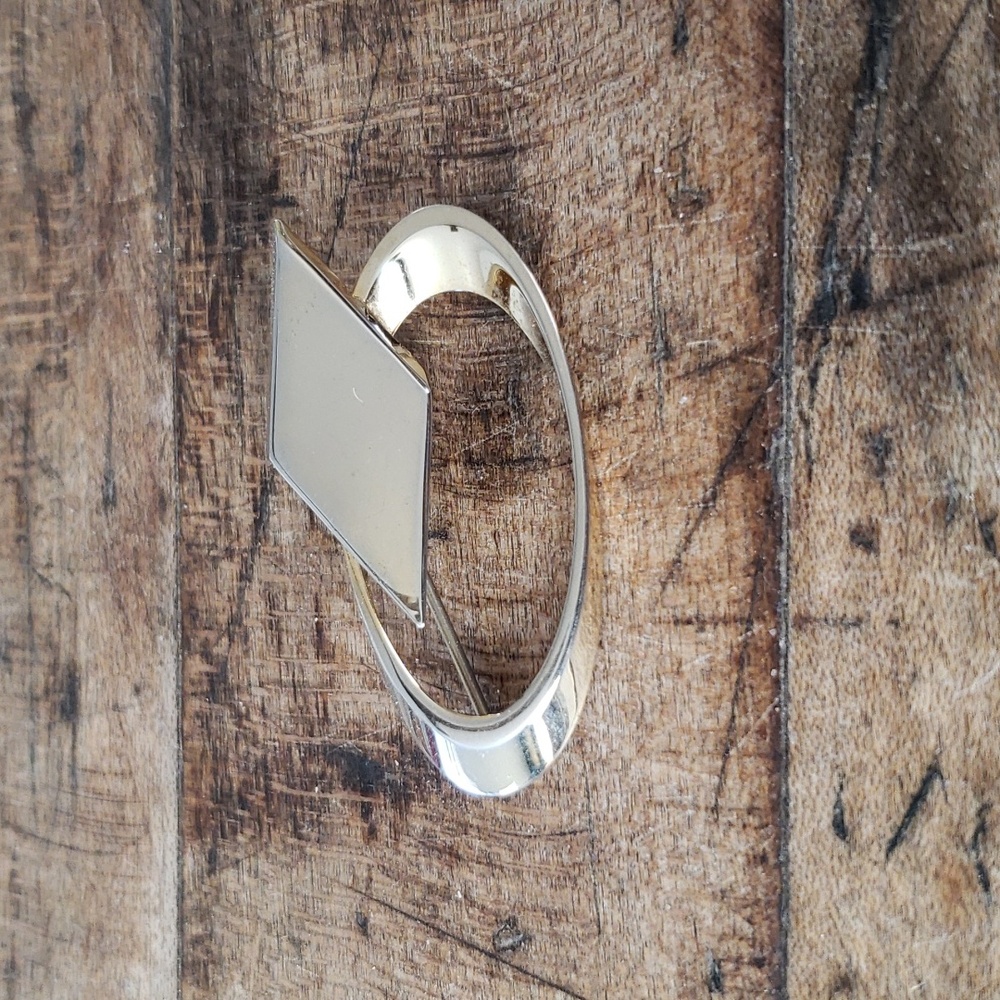 Mid century style Brooch, gold tone no signature.